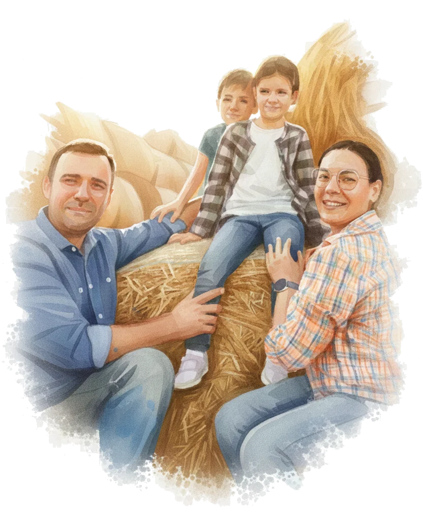 farming family hay background4